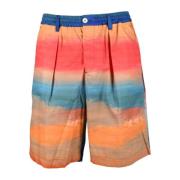 Marni Bomull Bermuda Shorts Multicolor, Herr