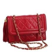 Chanel Vintage Pre-owned Laeder chanel-vskor Red, Dam