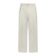 Rick Owens Geth Jeans Beige, Herr