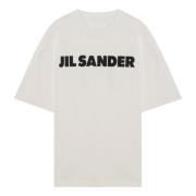 Jil Sander Kortärmad rund hals T-shirt White, Herr