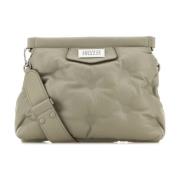 Maison Margiela Grå läder crossbodyväska Gray, Dam