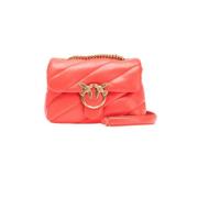 Pinko Mini Love Puff Väska Rosso Mandarino Red, Dam