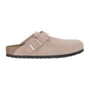 Birkenstock Rosa mockasiner i mockaskinn med justerbar rem Pink, Dam