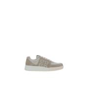 Givenchy Ikoniska Logotyp Low-Top Sneakers med Gummisula Brown, Herr