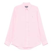 Polo Ralph Lauren Broderad Linneskjorta Pink, Herr