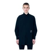 MM6 Maison Margiela Logo Print Stretch Skjorta Black, Herr