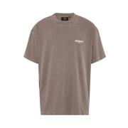 Represent Bomull T-shirt med Oversized Passform Brown, Herr