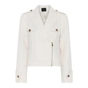 Bruuns Bazaar Vit Blazer med Lågflickor White, Dam