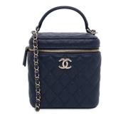 Chanel Vintage Pre-owned Laeder chanel-vskor Blue, Dam