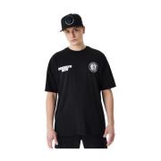 New Era NBA Nets Grafisk T-shirt Svart Black, Herr