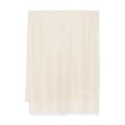 Max Mara Beige Halsduk med Lurex Detaljer Beige, Dam