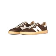 Hogan Velour Memory Foam Sneakers Brown, Herr