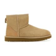 UGG Klassiska Ultra Mini Ankelboots i Sand Mocka Beige, Dam