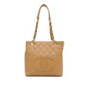 Chanel Vintage Pre-owned Laeder handvskor Brown, Dam