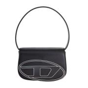 Diesel Läder Crossbody Väska Black, Dam