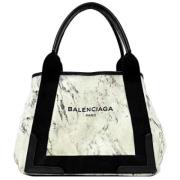 Balenciaga Vintage Pre-owned Canvas handvskor White, Dam