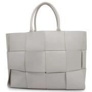 Bottega Veneta Vintage Pre-owned Laeder handvskor White, Dam