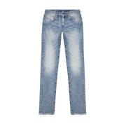 Diesel Slim D-Strukt Blå Hybrid Denim Jeans Blue, Herr