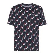 Balmain Svala Tryck T-shirt Multicolor, Herr