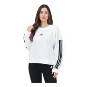 Adidas Vit Tröja Essentials 3-Stripes French Terry White, Dam