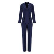 Elisabetta Franchi Navy Smoking Jumpsuit Blue, Dam