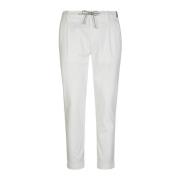 Eleventy Regimental Jogger Bomullsbyxor White, Herr