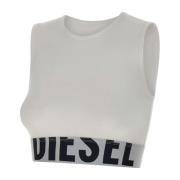 Diesel Vit Bomull Ada Topp White, Dam