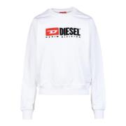 Diesel Sweatshirt White, Dam