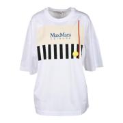 Max Mara Fritid Bomull T-shirt Multicolor, Dam