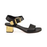 Chloé Lädersandal med lädersula Black, Dam