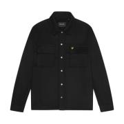 Lyle & Scott LS Vävda Skjortor Borstad Overskjorta Black, Herr