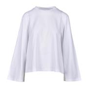 Wild Cashmere Mjuk Bomull T-shirt White, Dam