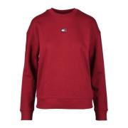 Tommy Jeans Sweatshirt Red, Dam