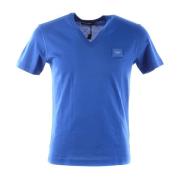 Dolce & Gabbana Herr V-Hals Kortärmad T-shirt Blue, Herr