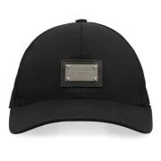 Dolce & Gabbana Justerbar Logo Baseballkeps Black, Herr