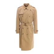 Burberry Klassisk Bomull Trenchcoat Beige, Herr