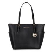 Michael Kors Saffiano Läder Tote Väska Black, Dam