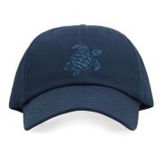 Vilebrequin Broderad Bomull Baseballkeps Blue, Herr