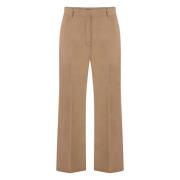 PINKO Cropped Byxor med Bakfickor Brown, Dam