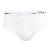 Dolce & Gabbana Räfflade bomullsbriefs White, Herr