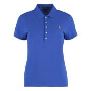 Polo Ralph Lauren Räfflad krage bomull polotröja Blue, Dam