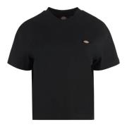 Dickies Bomull Crew-Neck T-shirt Black, Dam