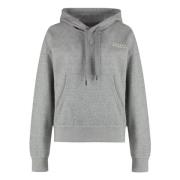 Isabel Marant Bomullshoodie med ribbkant Gray, Dam