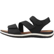 Geox Vega Platta Sandaler Black, Dam