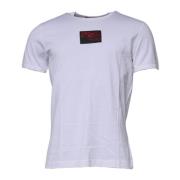 Dolce & Gabbana Grafiskt Tryck Bomull Crew Neck T-shirt White, Herr