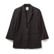 Sofie Schnoor Klassisk Svart Blazer Kaisw Modell Black, Dam