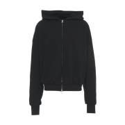 Thom Krom Svart Dragkedja Hoodie Sweatshirt Black, Herr