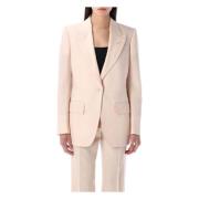 Tom Ford Blush Peak Lapel Blazer Pink, Dam