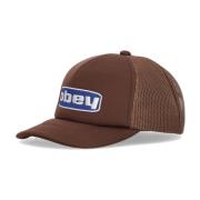 Obey Mörkbrun Curvy Trucker Hat Brown, Unisex