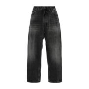 Haikure Cropped Jeans Black, Dam